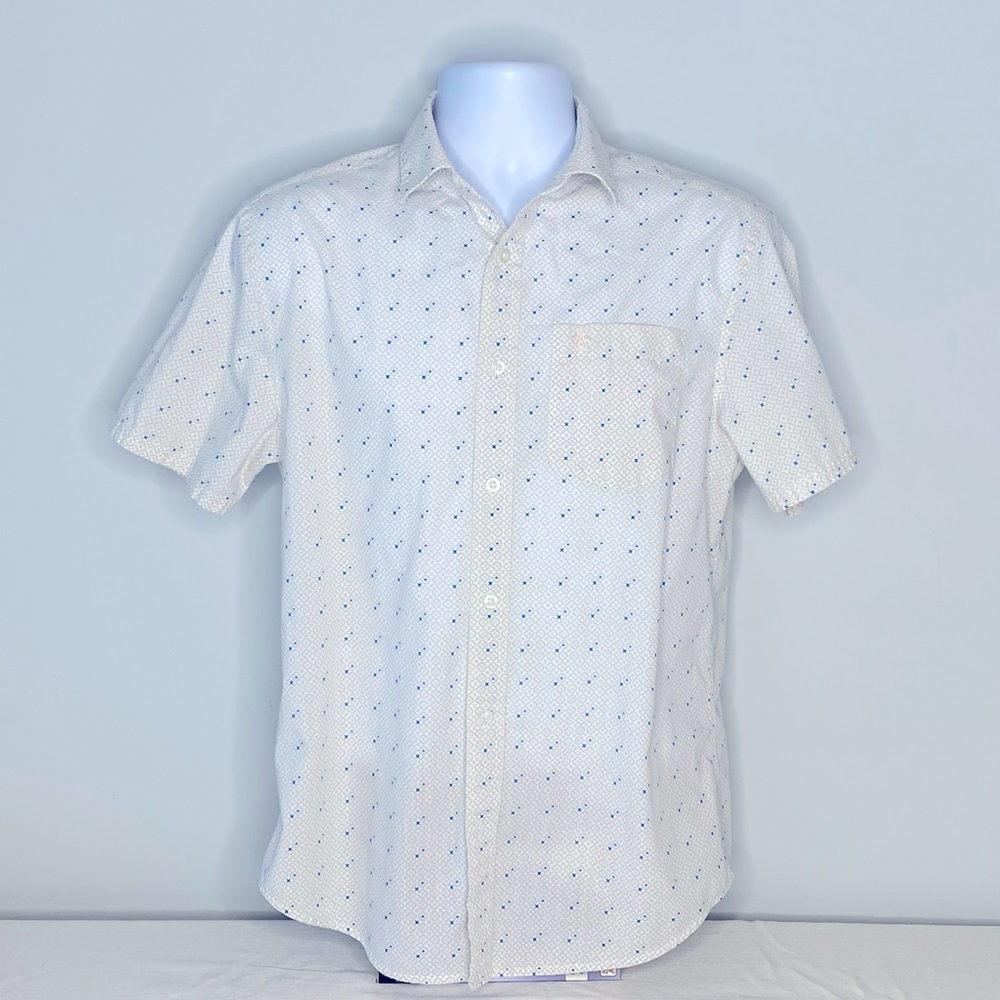 Penguin Men’s Short Sleeve Button Front Shirt Size M